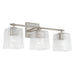 Lexi 3-Light Vanity in Brushed Nickel - Lamps Expo