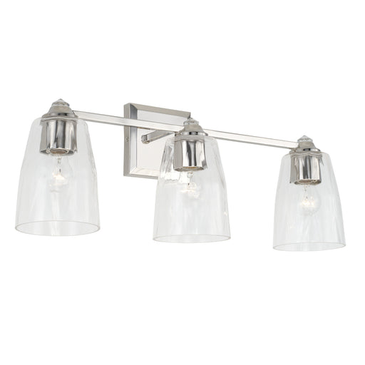 Laurent 3-Light Vanity in Polished Nickel - Lamps Expo