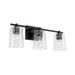Burke 3-Light Vanity in Matte Black - Lamps Expo