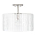 Emerson 1-Light Semi-Flush Mount in Polished Nickel - Lamps Expo