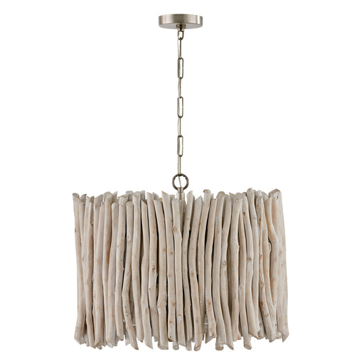 Cara 4-Light Pendant in Brushed Pewter - Lamps Expo
