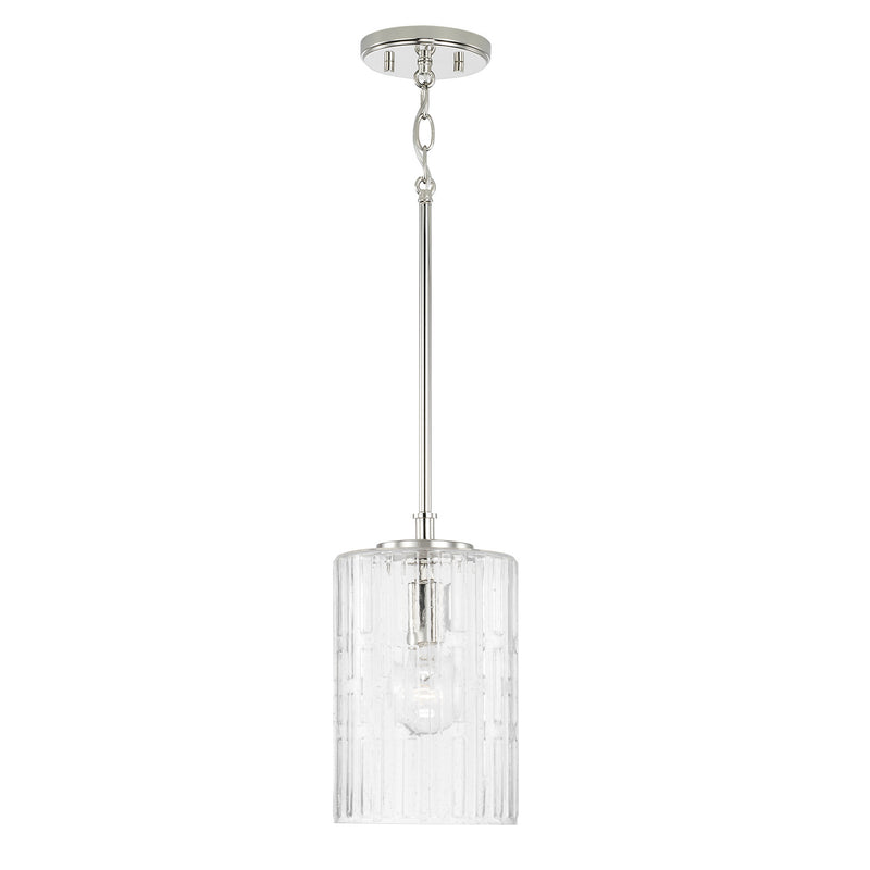 Emerson 1-Light Pendant in Polished Nickel - Lamps Expo