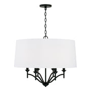 Peyton 6-Light Pendant in Matte Black - Lamps Expo