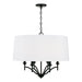 Peyton 6-Light Pendant in Matte Black - Lamps Expo