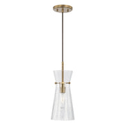 Mila 1-Light Pendant in Aged Brass - Lamps Expo