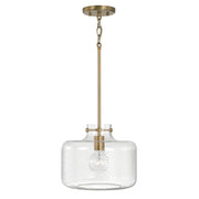 Brighton 1-Light Pendant in Aged Brass - Lamps Expo