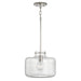 Brighton 1-Light Pendant in Polished Nickel - Lamps Expo