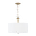 Abbie 3-Light Pendant in Aged Brass - Lamps Expo