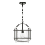 Harmon 1-Light Pendant in Matte Black - Lamps Expo