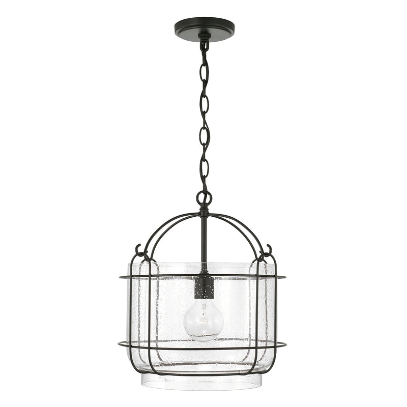 Harmon 1-Light Pendant in Matte Black - Lamps Expo