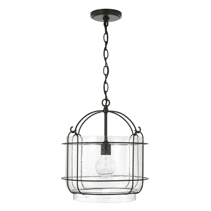 Harmon 1-Light Pendant in Matte Black - Lamps Expo