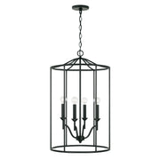 Peyton 4-Light Foyer Pendant in Matte Black - Lamps Expo