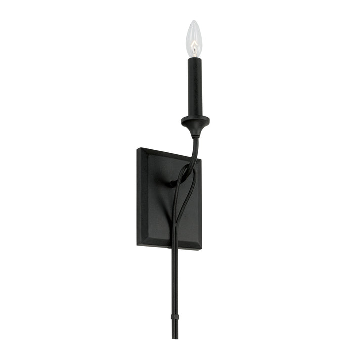 Bentley 1-Light Wall Sconce in Black Iron - Lamps Expo