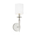 Abbie 1-Light Wall Sconce in Polished Nickel - Lamps Expo