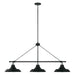 Jones 3-Light Island Pendant in Matte Black - Lamps Expo