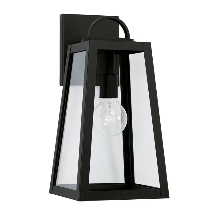 Leighton 1-Light Outdoor Wall Lantern in Black - Lamps Expo