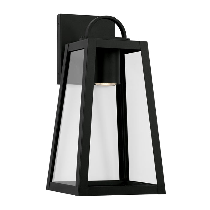 Leighton 1-Light Outdoor Wall Lantern in Black - Lamps Expo