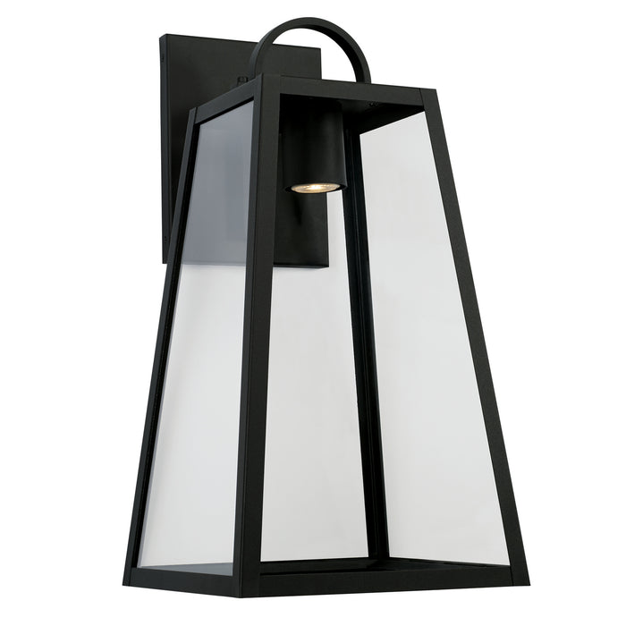 Leighton 1-Light Outdoor Wall Lantern in Black - Lamps Expo