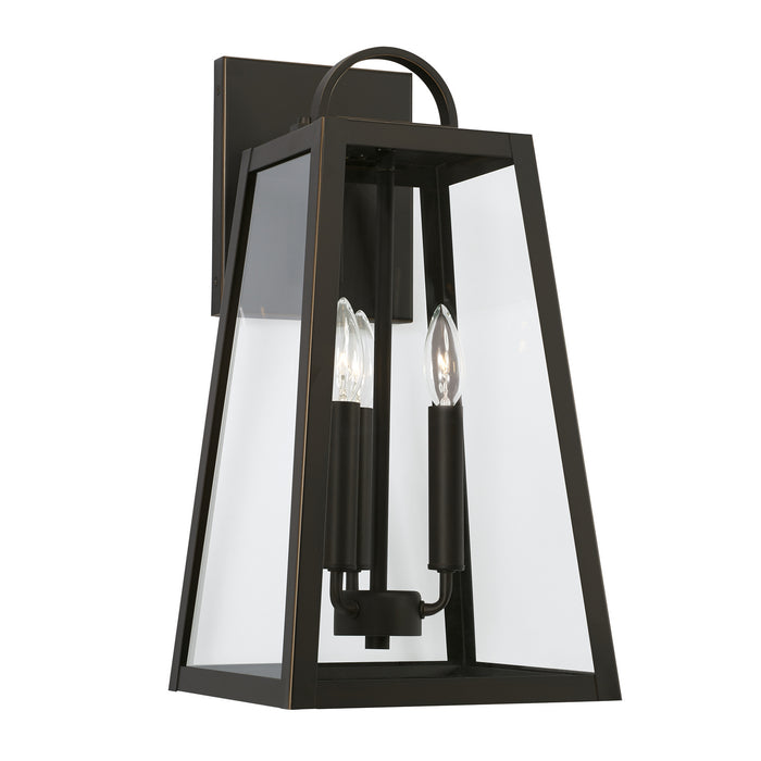 Leighton 3-Light Outdoor Wall Lantern in Oiled Bronze - Lamps Expo