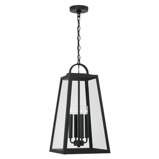 Leighton 4-Light Outdoor Hanging Lantern in Black - Lamps Expo