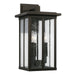 Barrett 3-Light Outdoor Wall Lantern in Oiled Bronze - Lamps Expo