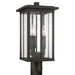 Barrett 3-Light Outdoor Post Lantern in Oiled Bronze - Lamps Expo