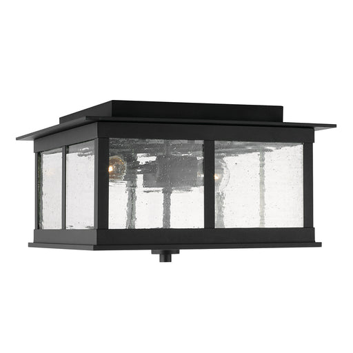 Barrett 3-Light Outdoor Flush Mount in Black - Lamps Expo
