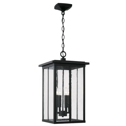 Barrett 4-Light Outdoor Hanging Lantern in Black - Lamps Expo