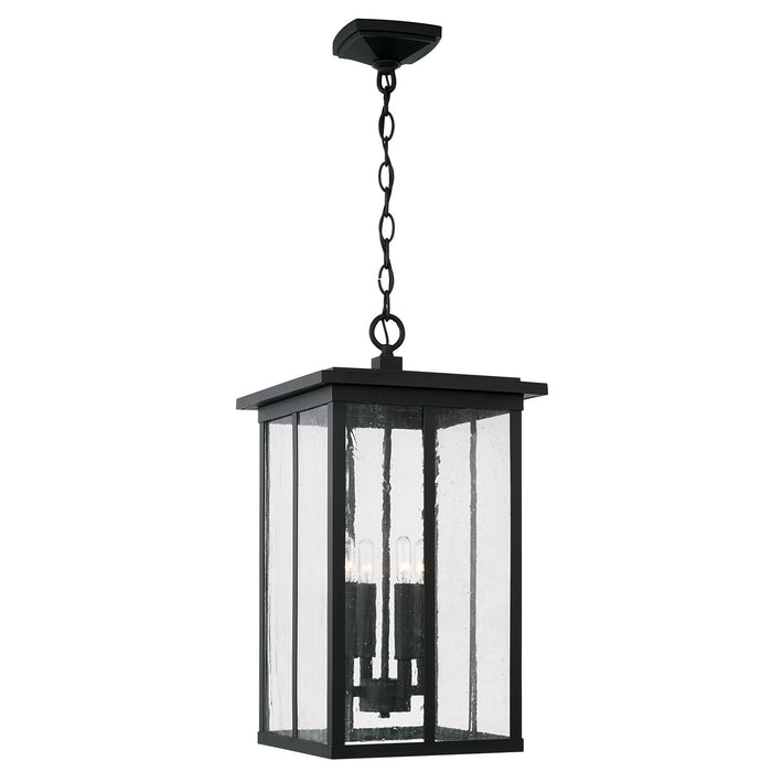 Barrett 4-Light Outdoor Hanging Lantern in Black - Lamps Expo