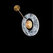 Cymbal Mini Pendant in Aged Brass