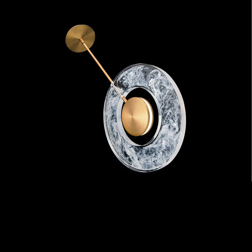 Cymbal Mini Pendant in Aged Brass