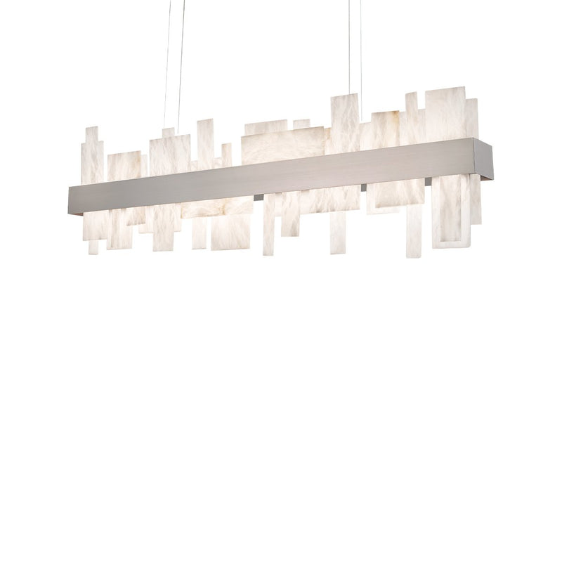 Acropolis 2-Light Linear Pendant in Brushed Nickel