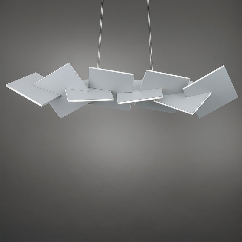 Konstrukt 8-Light Linear Pendant in Titanium