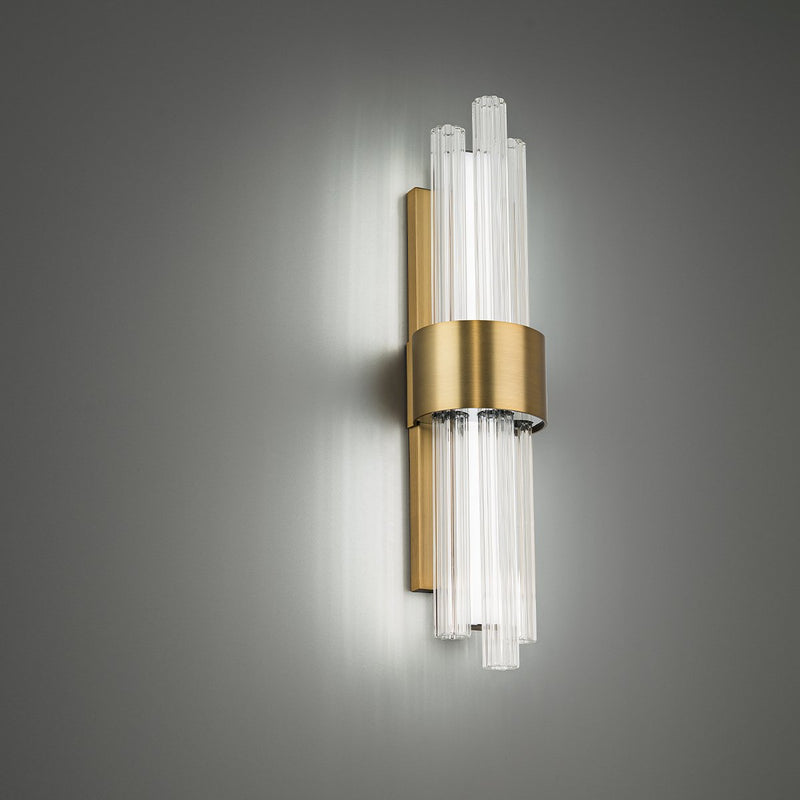 Luzerne 18" Bath Sconce in Aged Brass
