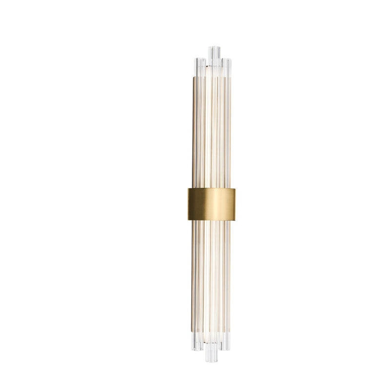 Luzerne 28" Bath Vanity Light in Aged Brass