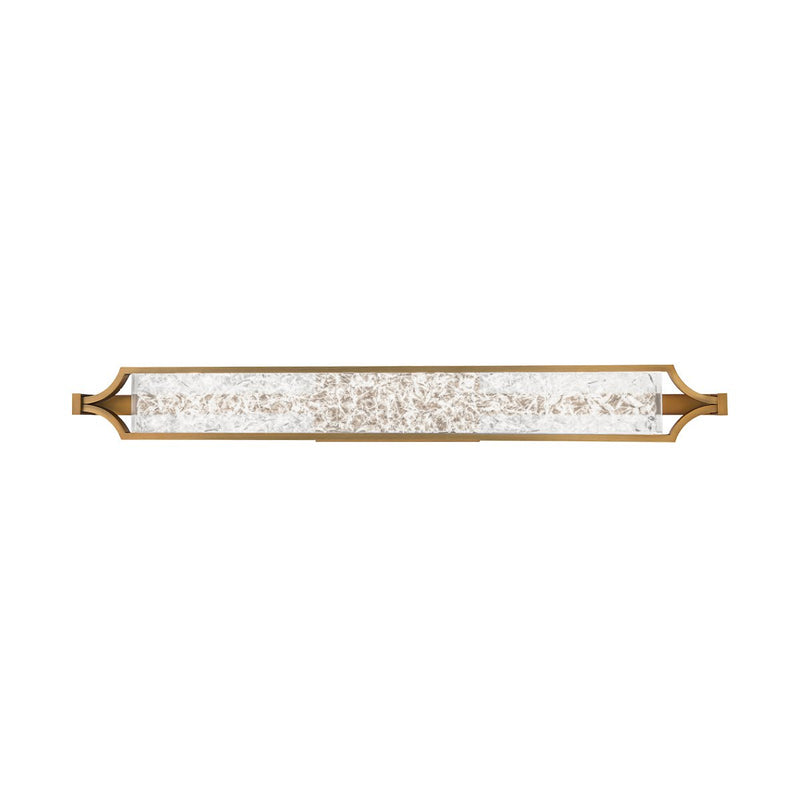 Emblem 38" Bath Vanity Light in Aged Brass