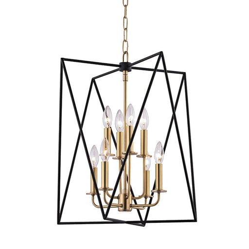 Laszlo 8-Light Chandelier in Aged Brass