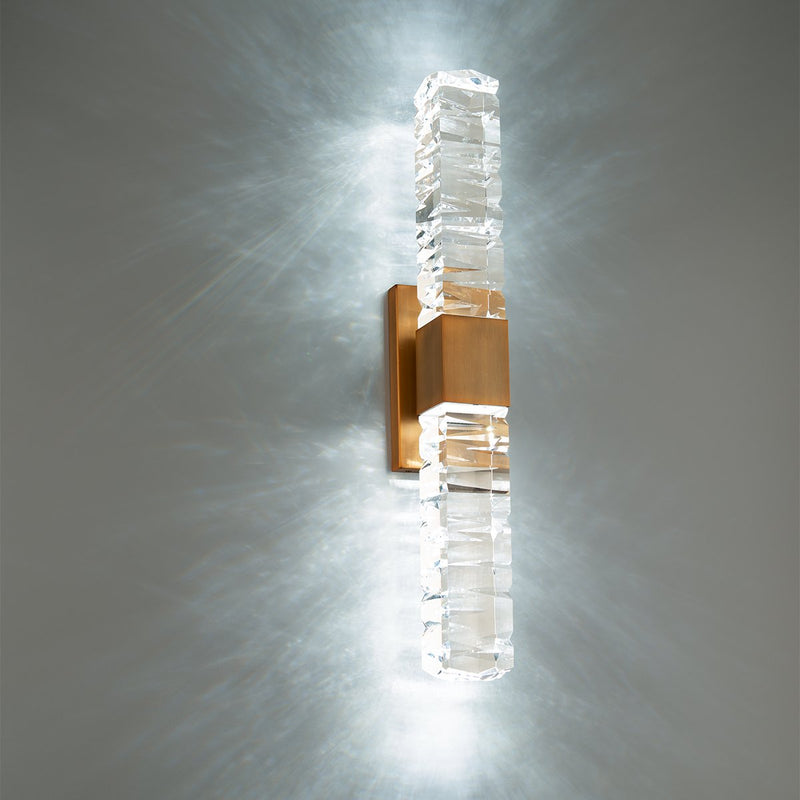 Juliet 2-Light Bath Vanity Light in Aged Brass