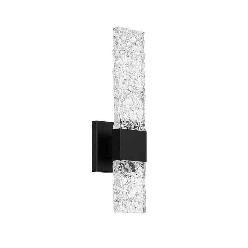 Reflect 2-Light Outdoor Wall Sconce in Black