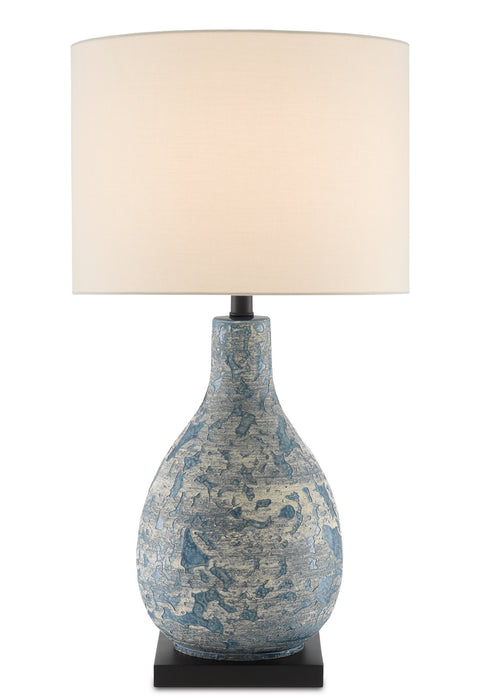 Ostracon One Light Table Lamp in Vintage Blue