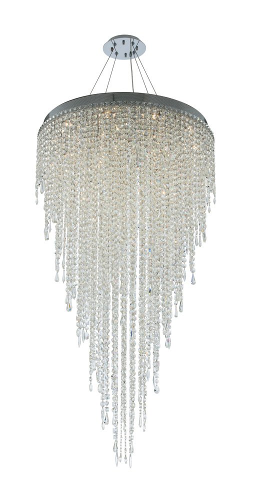 Tenuta 16-Light Convertible Pendant in Polished Chrome