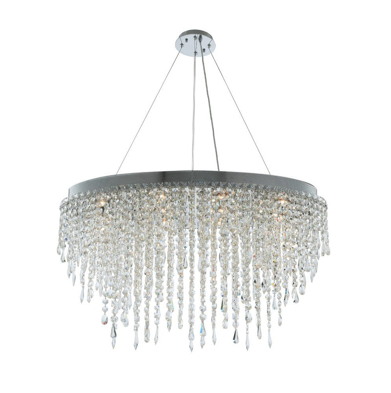 Tenuta 10-Light Linear Convertible Pendant in Polished Chrome