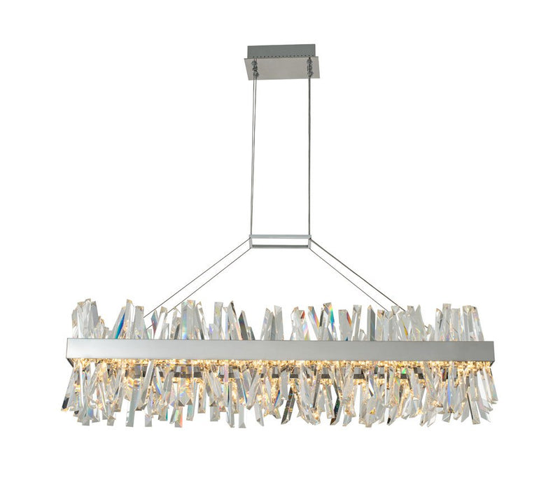 Glacier 48" LED Linear Pendant in Polished Chrome