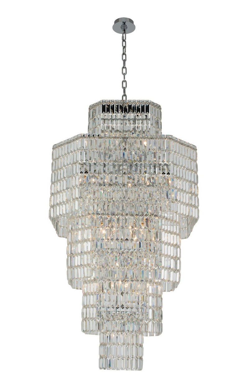 Livelli 25-Light Chandelier in Polished Chrome