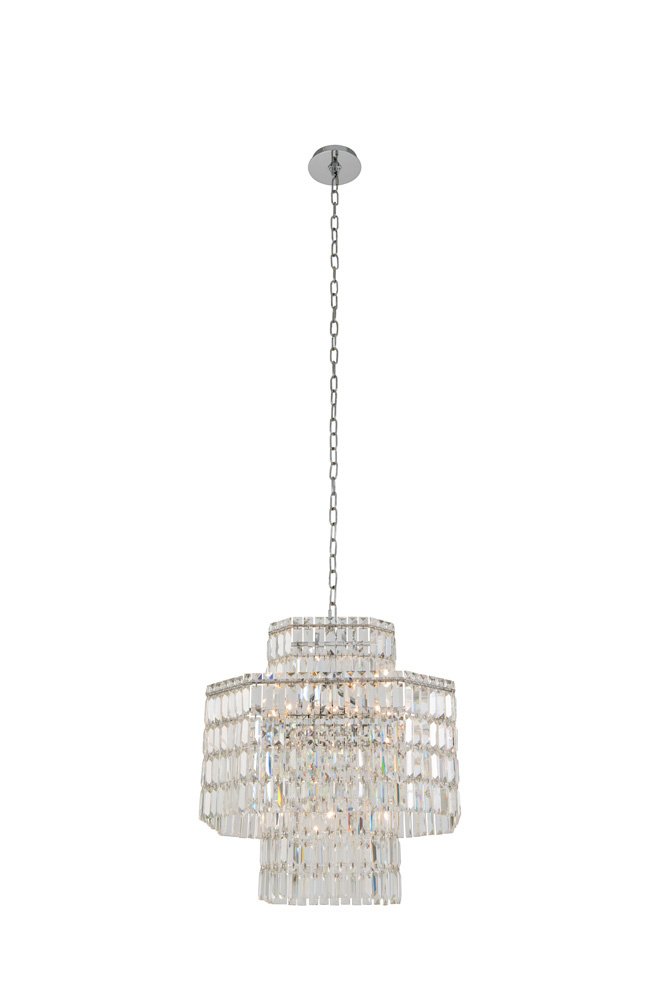 Livelli 12-Light Chandelier in Polished Chrome