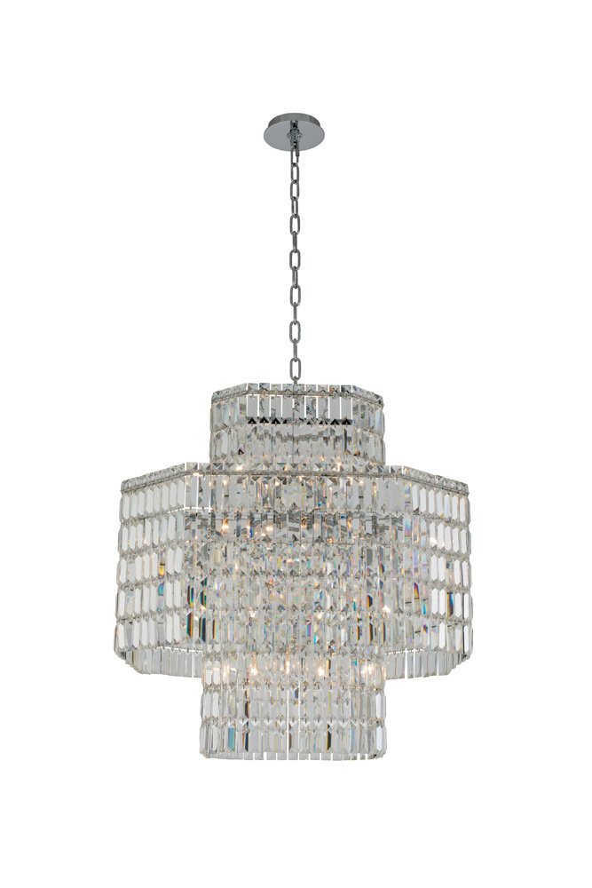 Livelli 16-Light Chandelier in Polished Chrome