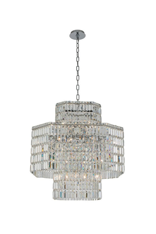 Livelli 16-Light Chandelier in Polished Chrome