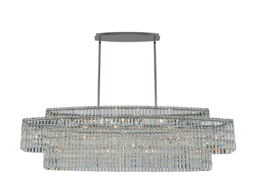 Livelli 15-Light Linear Pendant in Polished Chrome