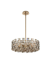 Piazze 8-Light Semi-Flush Mount in Brushed Champagne Gold