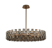 Piazze 12-Light Chandelier in Brushed Champagne Gold
